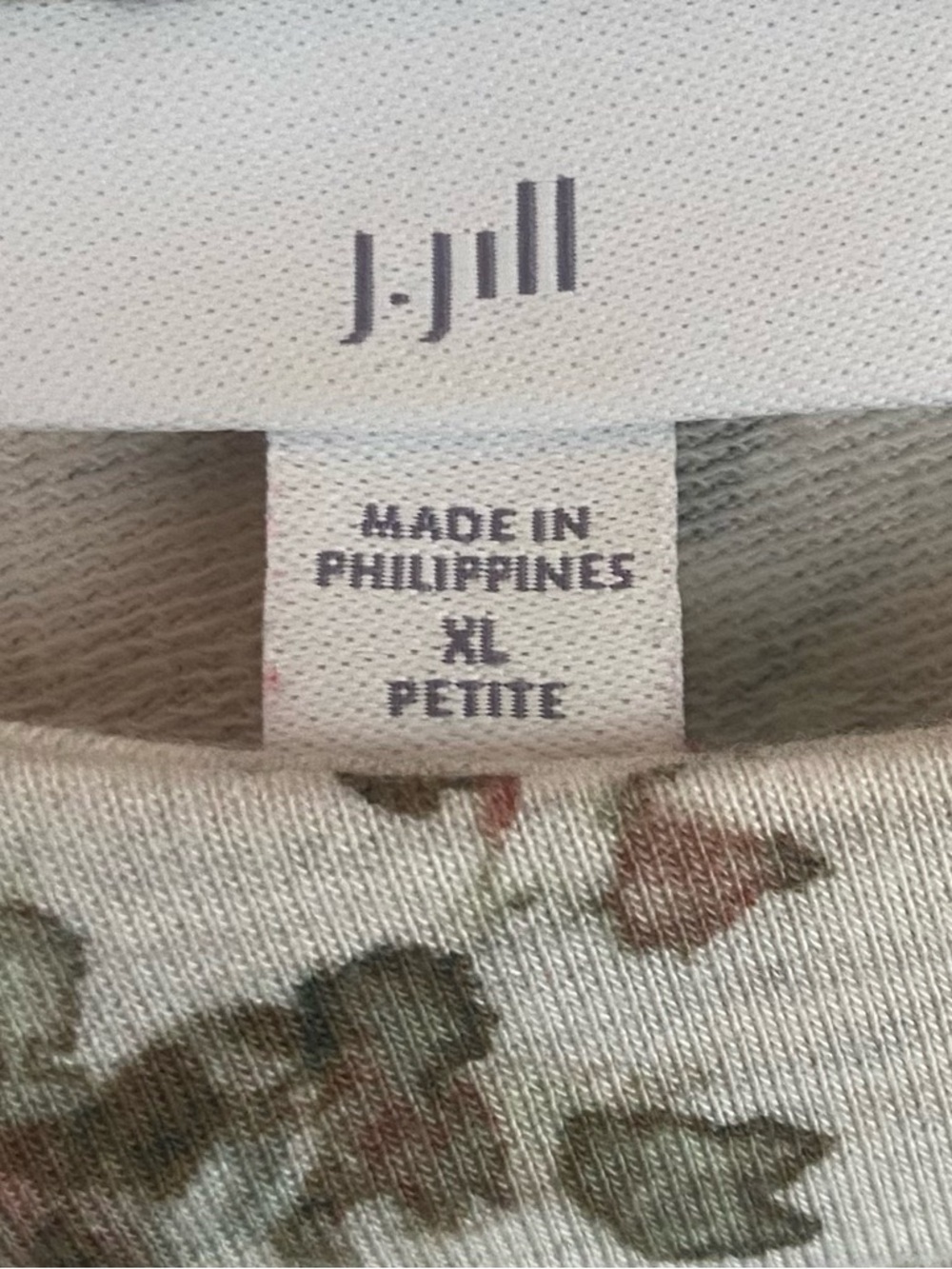 J Jill Floral Heathered Tunic Long Sleeve XL Petite Excellent Condition - Picture 4 of 8